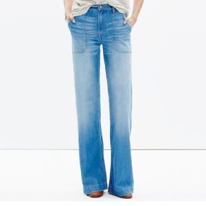 Madewell wide-leg jeans in shea wash